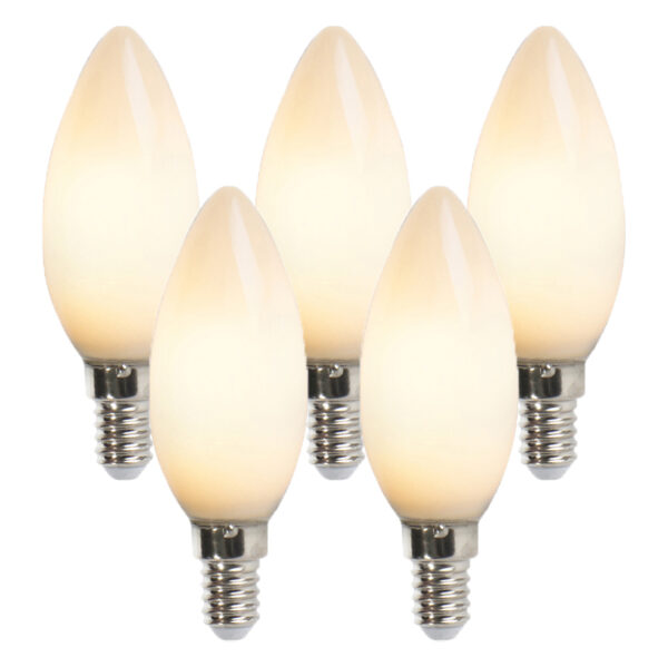 5 db E14 LED gyertyalámpa B35 2W 180lm 2350K szett