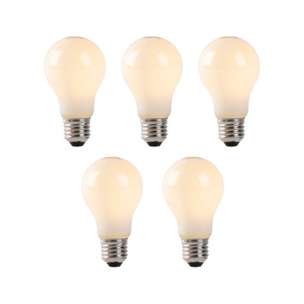5 db-os készlet E27 LED izzók opál üveggel 1W 80lm 2200K