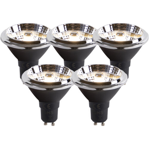 5 db-os GU10 dim to warm LED izzó készlet AR70 6W 2000K-3000K