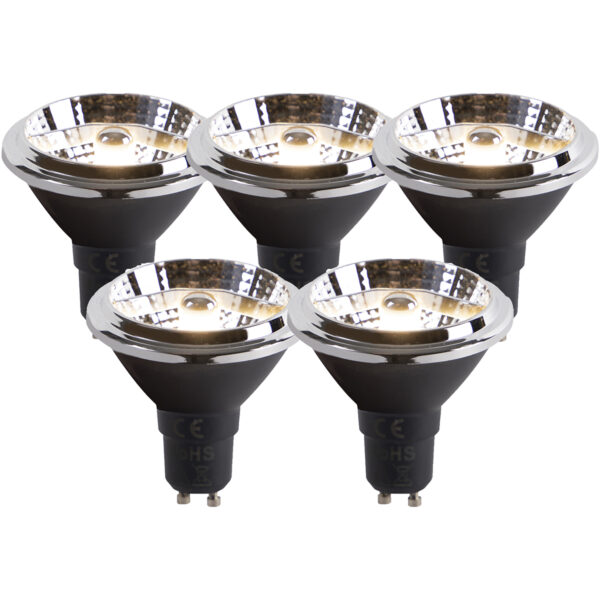 5 db-os GU10 dim to warm LED izzó készlet AR70 6W 2000K-3000K