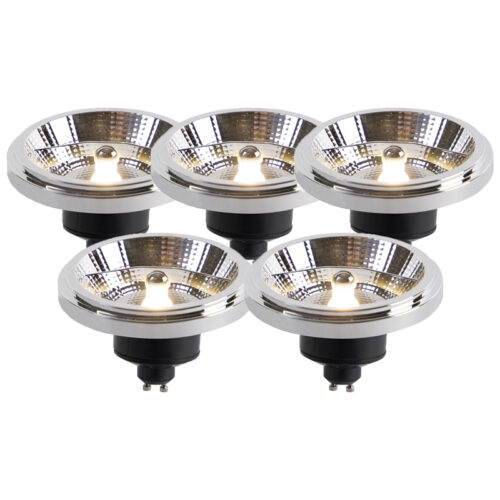 5 db GU10 szabályozható LED izzó készlet AR111 11W 810lm 2700K