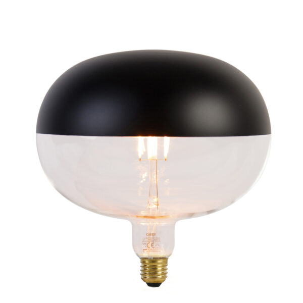E27 szabályozható LED izzó tükör fekete 6W 360lm 1800K