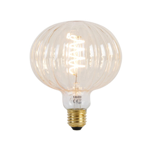 E27 szabályozható LED izzó G125 borostyán 4W 200lm 2000K