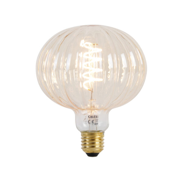 E27 szabályozható LED izzó G125 borostyán 4W 200lm 2000K