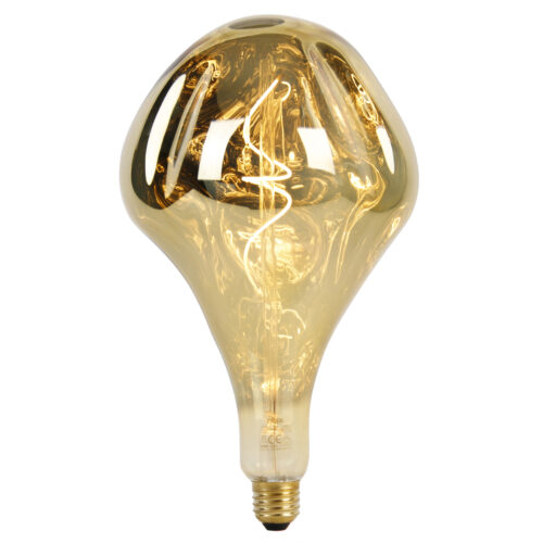 E27 szabályozható LED izzó G165 tükör arany 6W 100lm 1800K