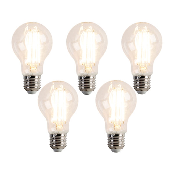 5 darabos E27-es dimmelhető LED izzókészlet A60 7W 780 lm 2700K