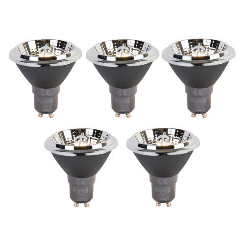 5 db GU10 3 fokozatú Dim-to-Warm LED izzó AR70 6W 320lm 2000-3000K szett