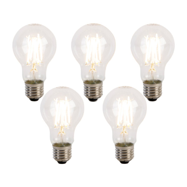 5 darabos készlet E27 3 lépésben dimmelhető LED izzók A60 5W 700 lm 2700K