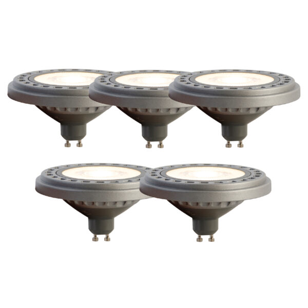 5 db GU10 LED izzó szett AR111 8W 750 lm 3000K