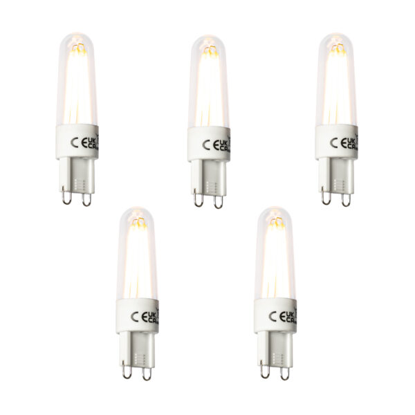5 db G9 LED izzólámpa 2