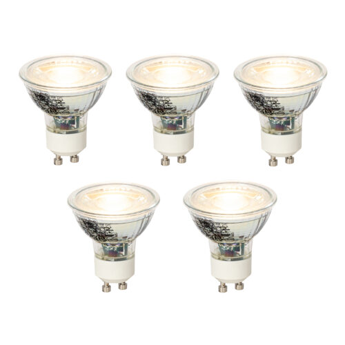 5 db GU10 dimmelhető LED izzó szett 4W 300lm 2700K