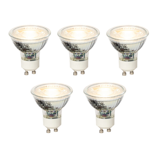 5 db GU10 dimmelhető LED izzó szett 4W 300lm 2700K
