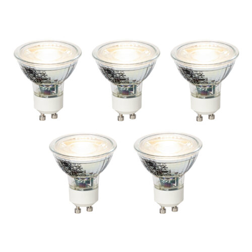 5 db GU10 dimmelhető LED izzó szett 4W 310lm 3000K