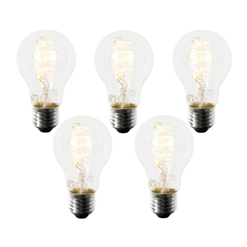 5 db okos E27 LED izzó szett A60 4