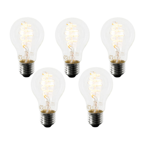 5 db okos E27 LED izzó szett A60 4