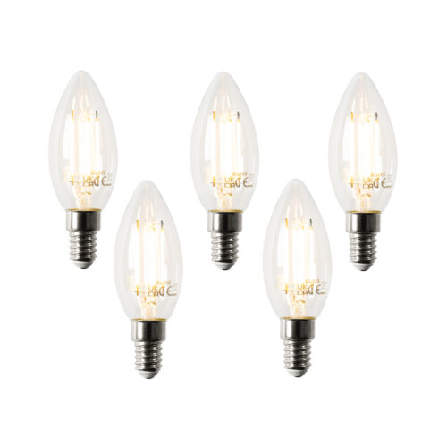 5 darabos Smart E14 LED izzó készlet B35 4.5W 470 lm 2700K