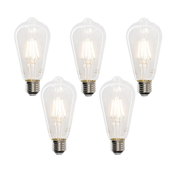5 darabos Smart E27 LED izzó készlet ST64 4.5W 470 lm 1800-4000K