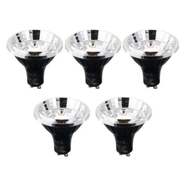 5 darabos GU10 3 lépésben dimmelhető Kelvin LED izzókészlet 70mm 6W 500 lm 2200 - 3600K