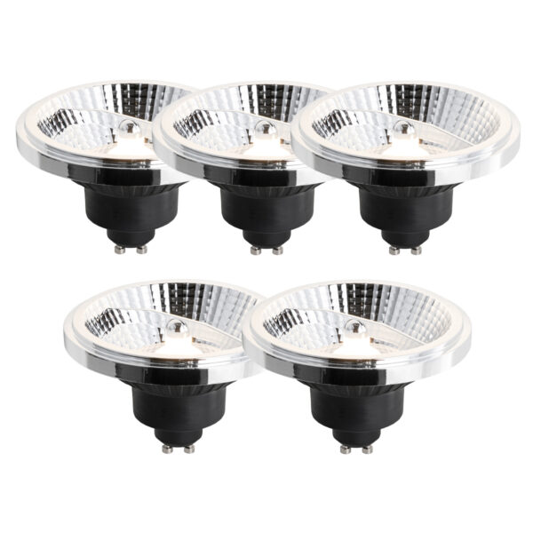5 darabos GU10 3 lépésben dimmelhető LED izzó készlet 111mm 10.5W 770lm 3000K