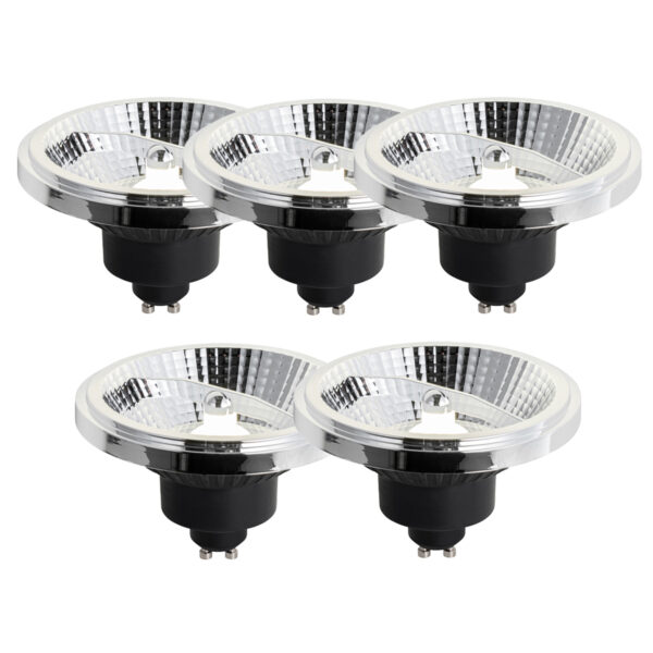 5 darabos GU10 3 lépésben dimmelhető LED izzó készlet 111mm 10.5W 770lm 4000K