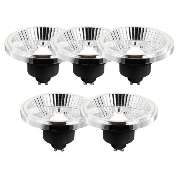 5 darabos GU10 3 lépésben dimmelhető Kelvin LED lámpa készlet AR111 10W 800 lm 2700 - 3700K