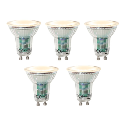 5 darabos GU10 dimmelhető LED izzók szett alkonyatérzékelővel 3W 200 lm 2200K