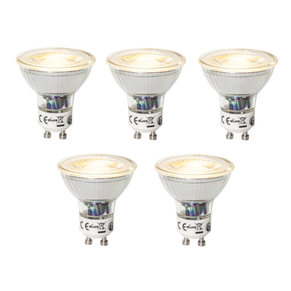 5 darabos GU10 dimmelhető LED izzó készlet 7W 600 lm 2700K