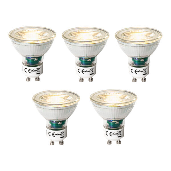 5 darabos GU10 3 lépésben dimmelhető LED izzó készlet 7W 600 lm 2700K