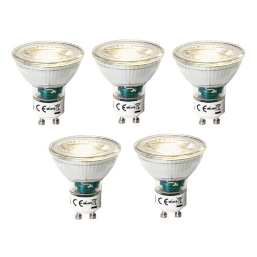 5 darabos GU10 3 lépésben dimmelhető LED izzókészlet 7W 600 lm 3000K