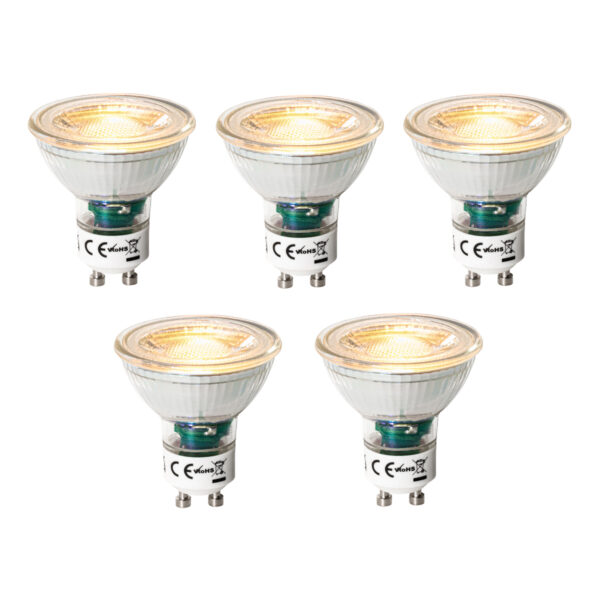 5 darabos GU10 3 lépésben dimmelhető LED izzó készlet 6W 460 lm 2000 - 6000K