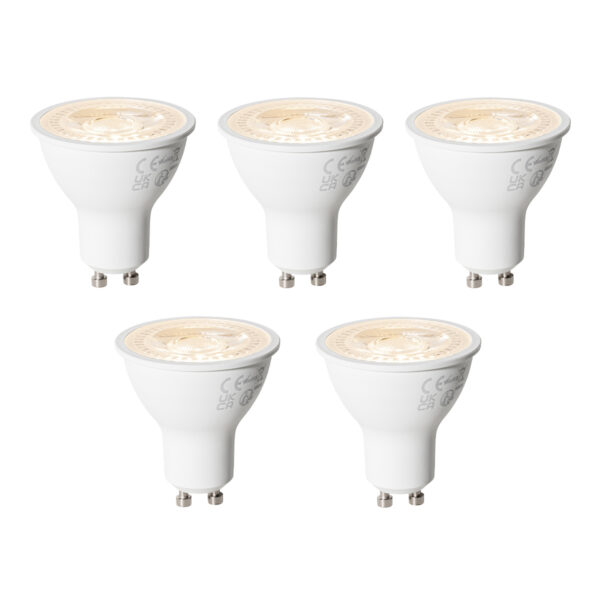 5 darabos GU10 dimmelhető LED izzó készlet 7W 430 lm 2700K
