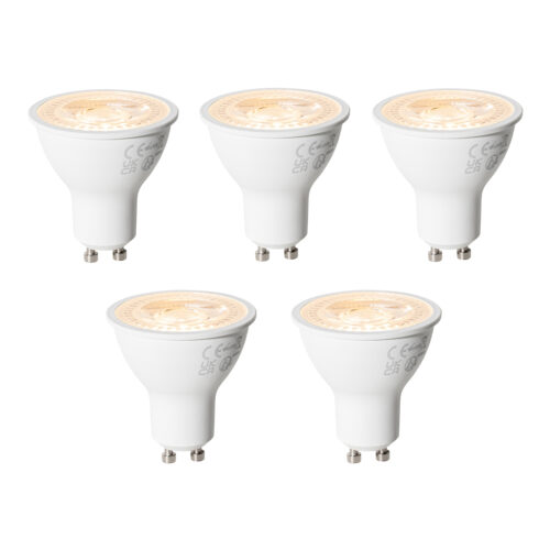 5 darabos GU10 3 lépésben dimmelhető LED izzó készlet 6W 430 lm 2000 - 6000K