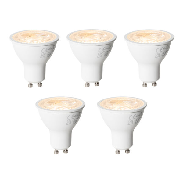 5 darabos GU10 3 lépésben dimmelhető LED izzó készlet 6W 430 lm 2000 - 6000K
