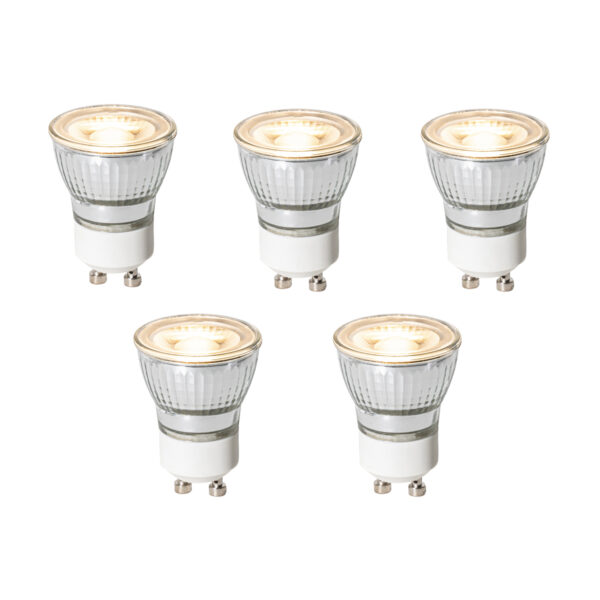 5 darabos GU10 3 lépésben dimmelhető LED izzókészlet 35 mm 4W 220 lm 3000K