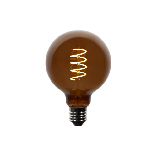 5 darabos E27 dimmelhető LED izzókészlet G95 barna 4W 120 lm 1800K