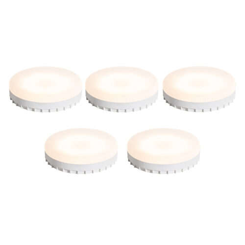 5 darabos GX53 dimmelhető LED izzó készlet 7W 750 lm 3000K