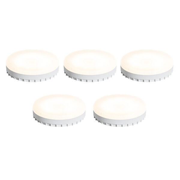 5 darabos GX53 3 lépésben dimmelhető LED izzó készlet 9W 900 lm 3000K