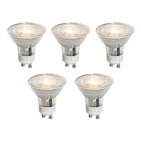 5 darabos GU10 50mm-es dimmelhető LED izzókészlet