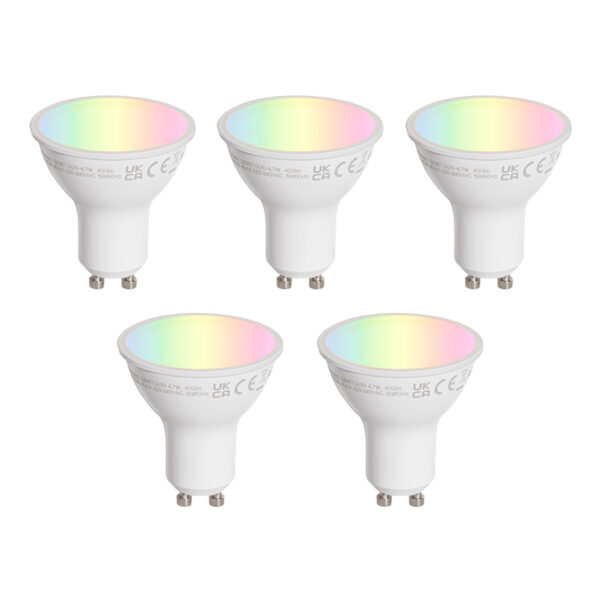 5 darabos GU10 50 mm-es LED izzókészlet