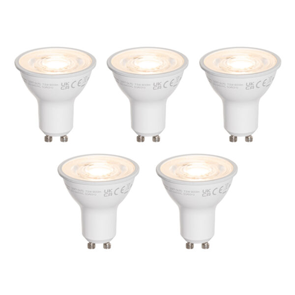 5 darabos GU10 50 mm-es LED izzókészlet