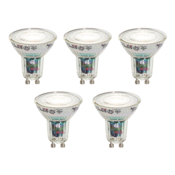5 darabos intelligens GU10 50 mm-es LED izzókészlet