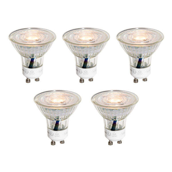 5 darabos GU10 50 mm-es LED izzókészlet