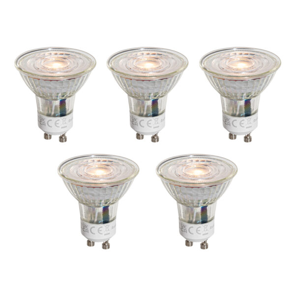 5 darabos GU10 50 mm-es LED izzókészlet