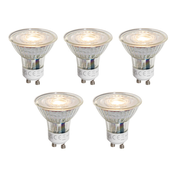 5 darabos GU10 50 mm-es dimmelhető LED izzókészlet