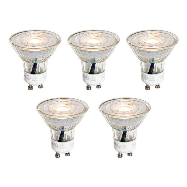5 darabos GU10 50 mm-es LED izzókészlet