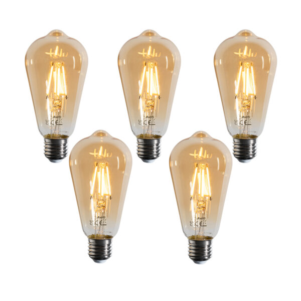 5 darabos E27 dimmelhető LED izzókészlet