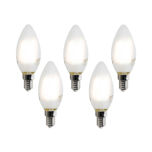 5 darabos intelligens E14 LED izzókészlet C35 matt 4