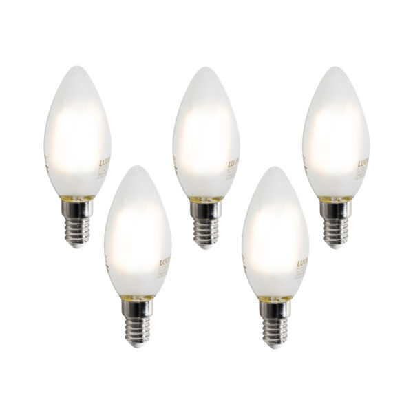 5 darabos intelligens E14 LED izzókészlet C35 matt 4