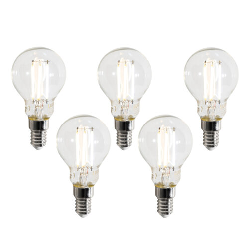 5 darabos Smart E14 LED izzó készlet P45 átlátszó 4.2W 470 lm 2700-6500K