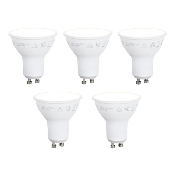 5 darabos Smart GU10 50 mm-es dimmelhető LED izzókészlet